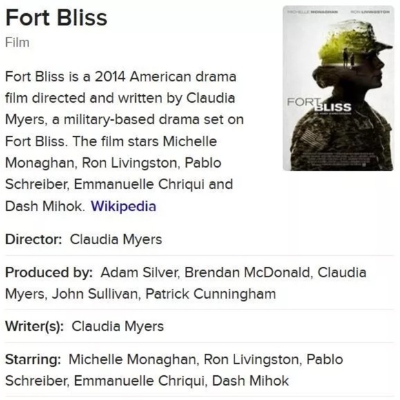Fort Bliss DVD Sealed Michelle Monaghan/Ron Livingston - Picture 5 of 5